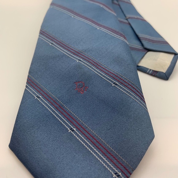 Set of Six Vintage Christian Dior Silk & Polyester Ties - Picture 5 of 16